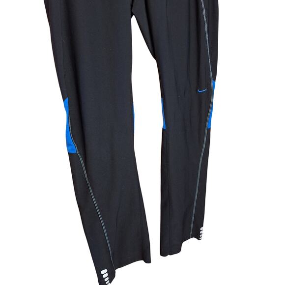 Nike Dri-Fit straight leg running pants stretchy drawstring reflective workout - Picture 6 of 9